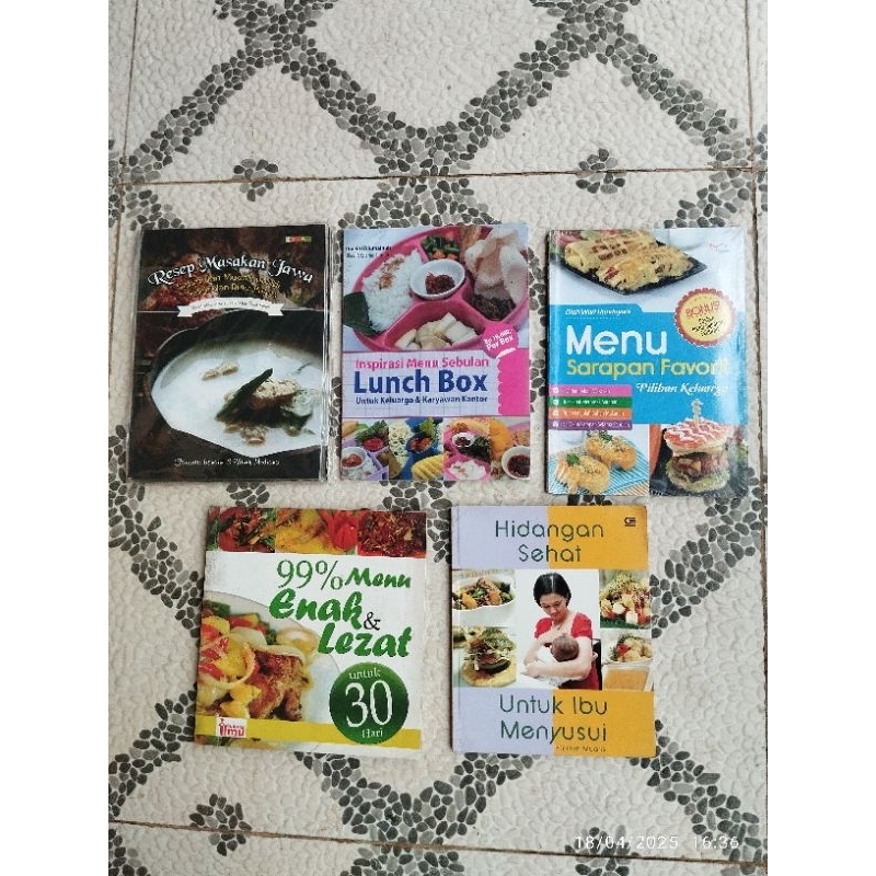 Jual Buku Resep Masakan - Resep Kue; MENU BEKAL & SNACK, MENU SARAPAN ...