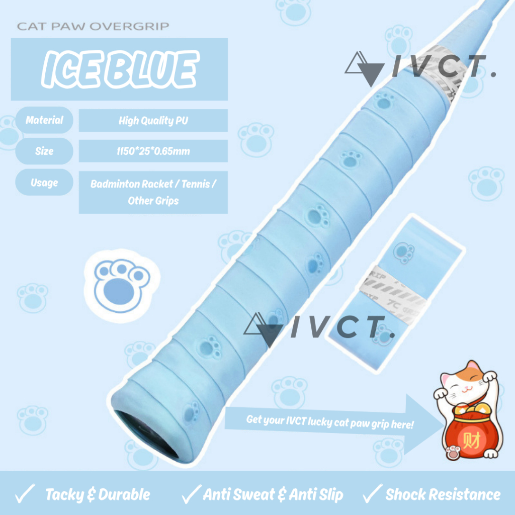 Jual IVCT Cat Paw Grip Karet Badminton Tennis Padel Original | Shopee ...
