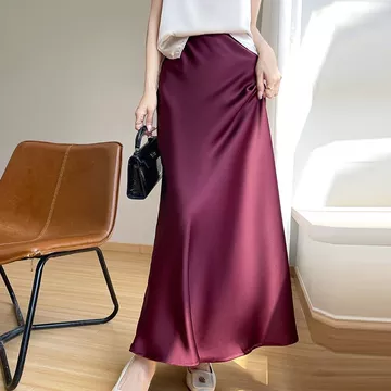 S~6XL Rok Ekor Ikan Pinggang Tinggi Gaya Korea Rok Pelukan Pinggul Wanita Kantor Rok Ekor Ikan