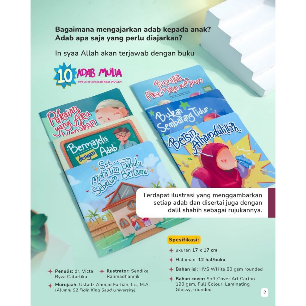 Jual Belajar Adab Sejak Dini – Seri Adab Islami untuk Anak (10 Buku ...