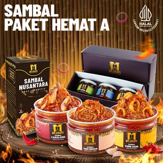 PAKET SAMBEL HEMAT A MR.CRISPY(KOTAK HMPERS)Paket Sambal Hemat Viral Pedas Gurih Praktis