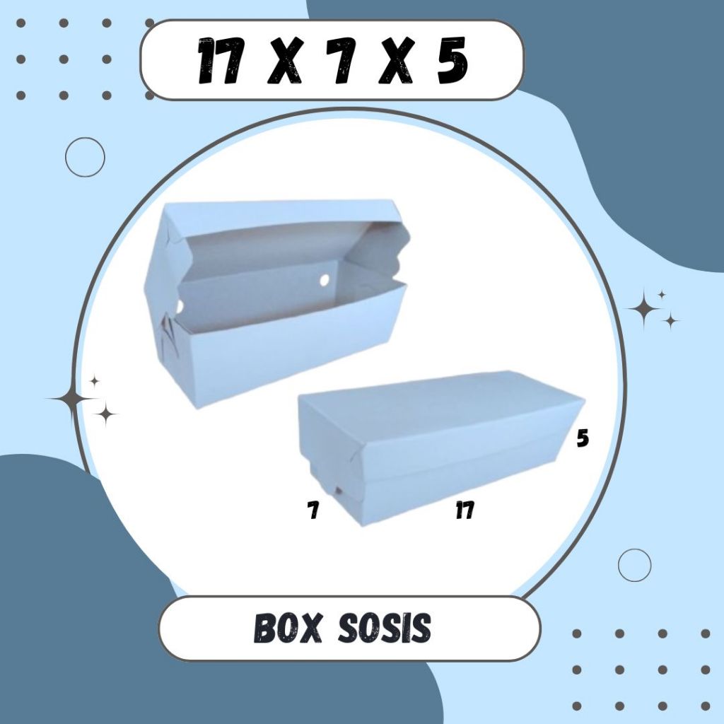 Jual Box Sosis KW 17x7x5 Corndog Packing Sosis Bakar Tokkebi Hottang ...