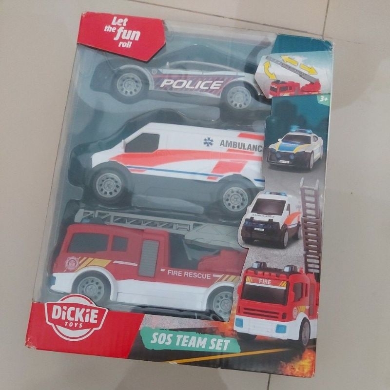 Jual dickie toys sos team set mainan mobil | Shopee Indonesia
