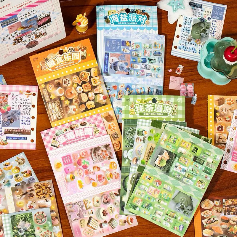 Jual sticker japan vibes isi 4lembar food dekorasi journal diary stiker ...