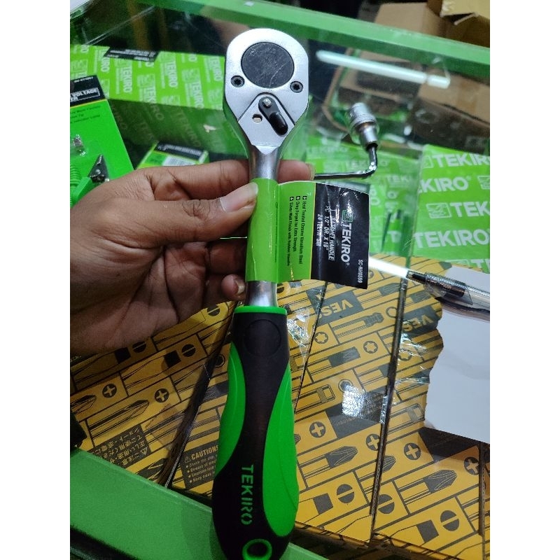 Jual tekiro RATCHET HANDLE GAGANG KARET 1/2