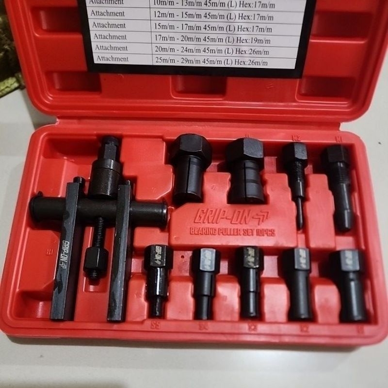 Jual TREAKER BEARING PULLER SET 10 PCS GRIP ON TREKER BEARING ...
