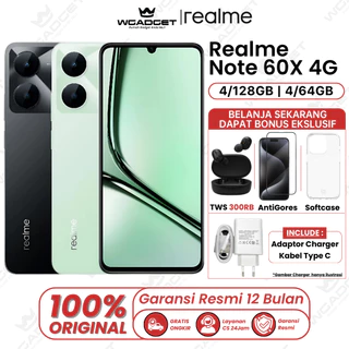 Realme Note 60x 4/128GB & 4/64GB - Garansi Resmi 1 Tahun