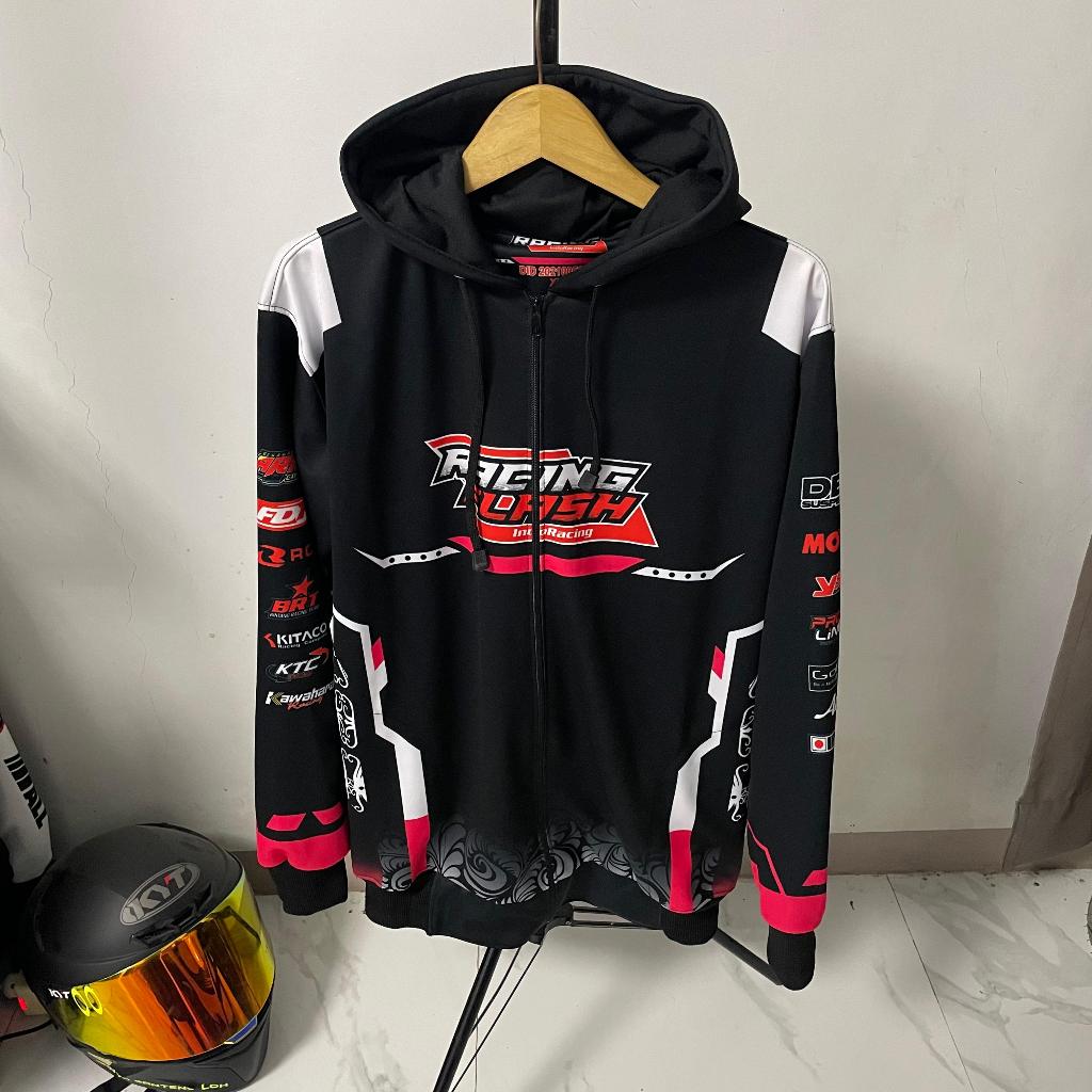 Jual jaket racing flash/jaket racing-jaket motor/jaket nascar | Shopee ...