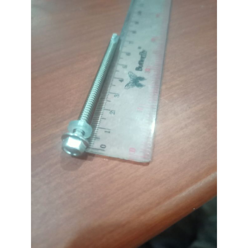Jual baut skrup roofing stainless 7cm /12 x 75/ roofing stainless 7,5cm ...
