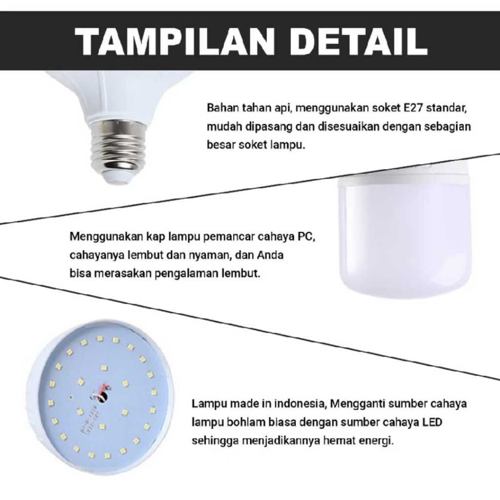 Jual Lampu Bohlam LED 5watt, 10watt, 15watt | Shopee Indonesia