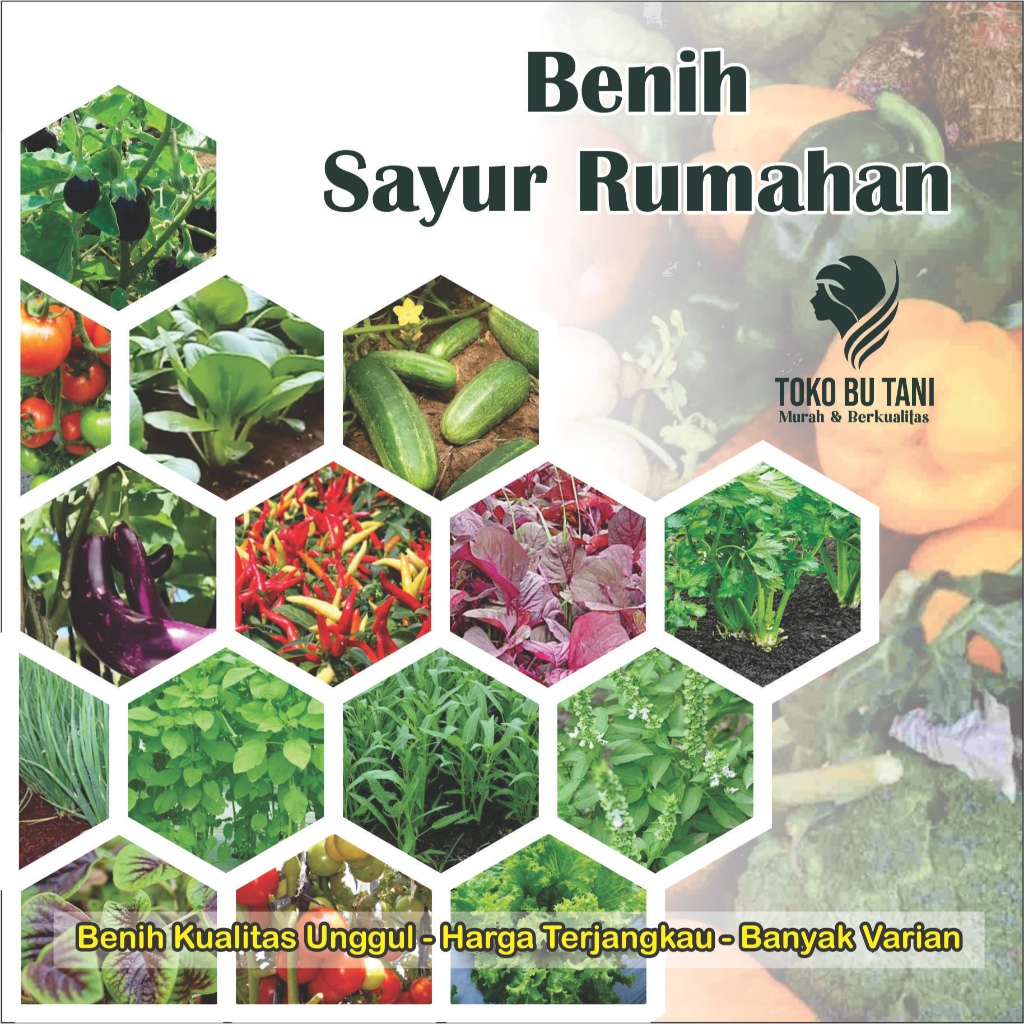 Benih Sayur Rumahan Varian Lengkap Bibit Sayuran Hidroponik Bayam Cabe Terong Tomat Dll Berkualitas