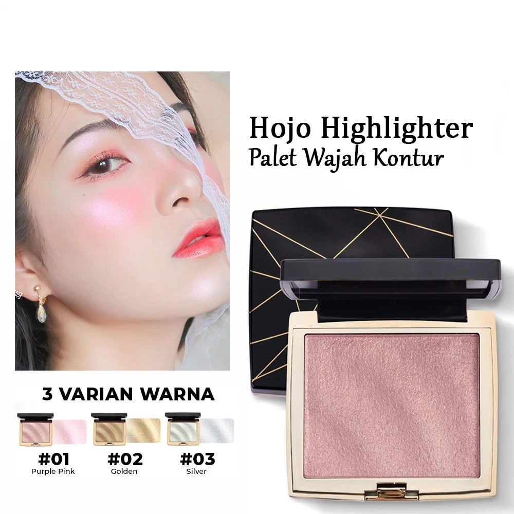 Highlighter Pallete Anti Air Glitter Highlighter Hojo Make Up Shimmer Glitter Bronzer | AutoStock