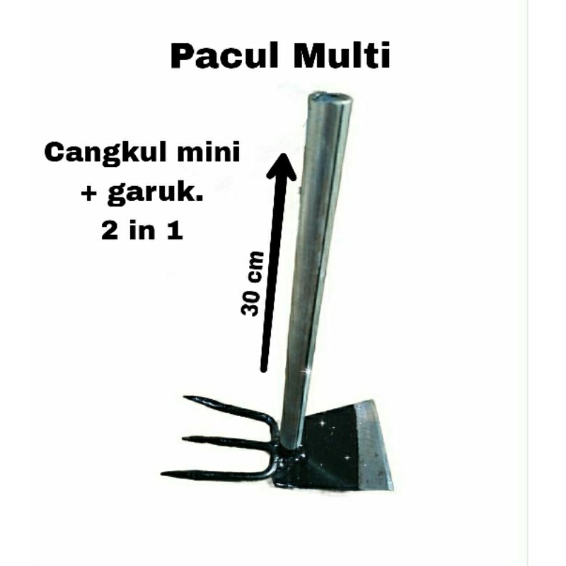 Jual Pacul Multi 2in1 - Cangkul Mini + Garuk Tanah, Alat Kebun Praktis ...