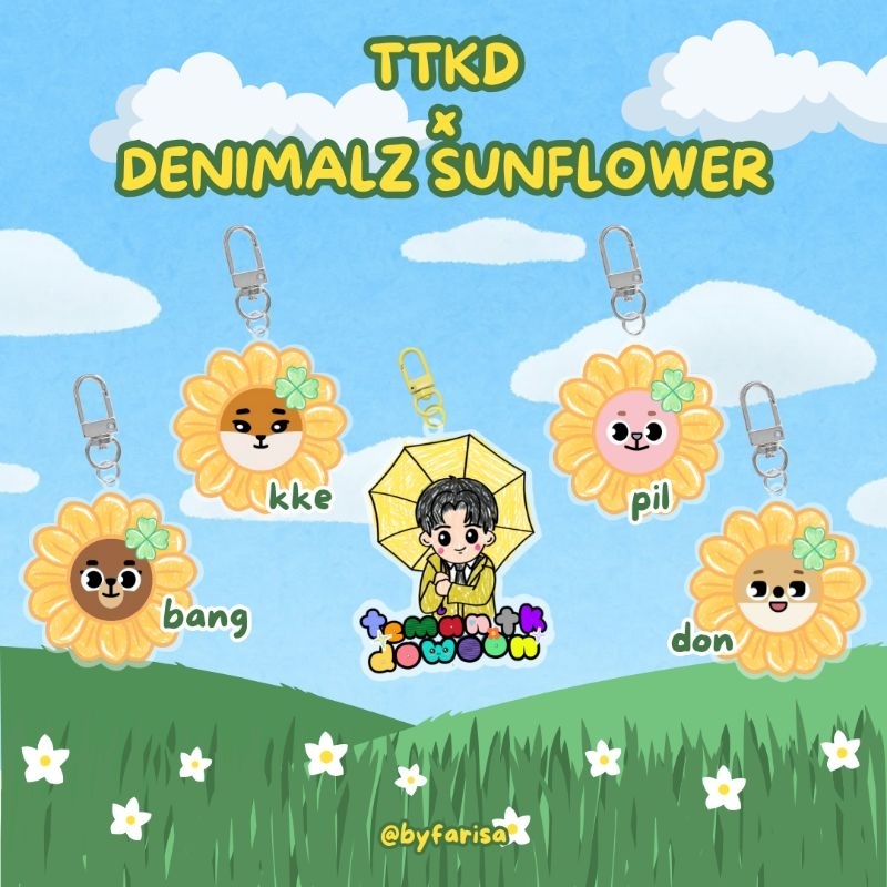 Jual TTKD & Denimalz Sunflower Keyring | Shopee Indonesia