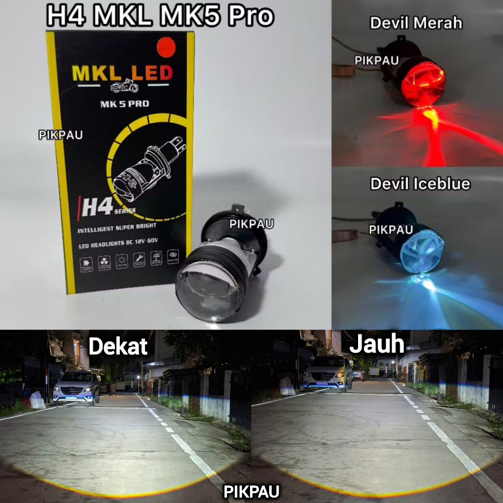 Jual MKL LED Mini Projie H4 Biled MK5 Pro | Shopee Indonesia