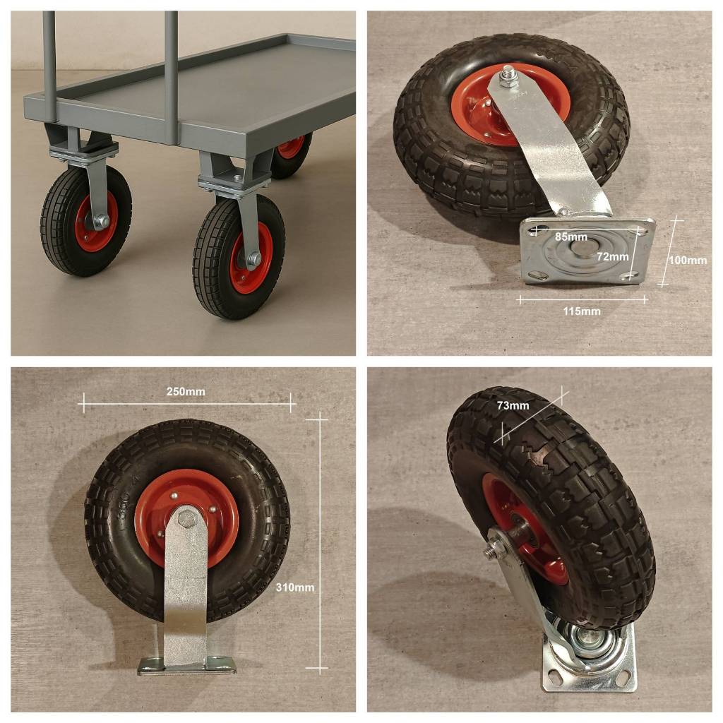 Jual 10 Inch Roda Karet Heavy Duty cocok untuk Troli & Alat Berat ...