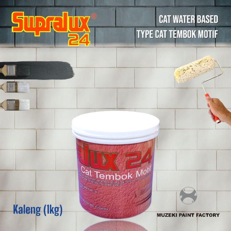 Jual SUPRALUX Cat Tembok Motif Texture 1kg (Kaleng) | Shopee Indonesia