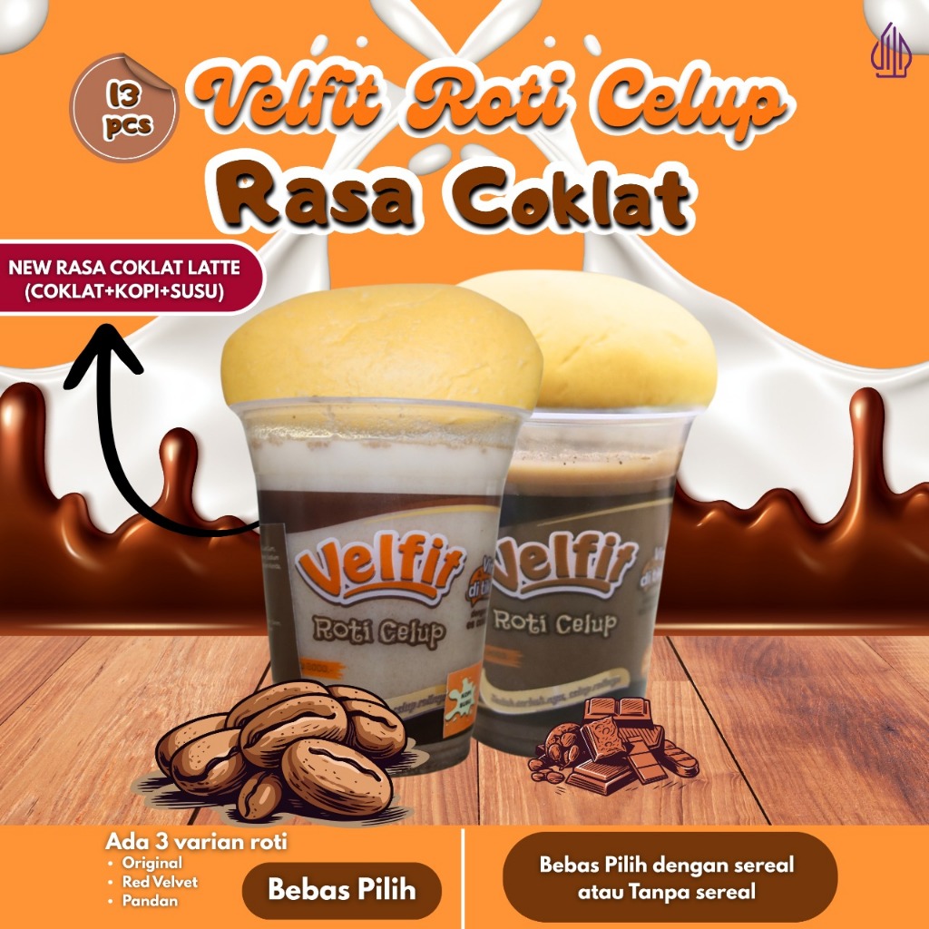 Jual BEST SELLER CUP Paket Es Roti Celup Rasa Coklat 13 Cup - Sarapan ...
