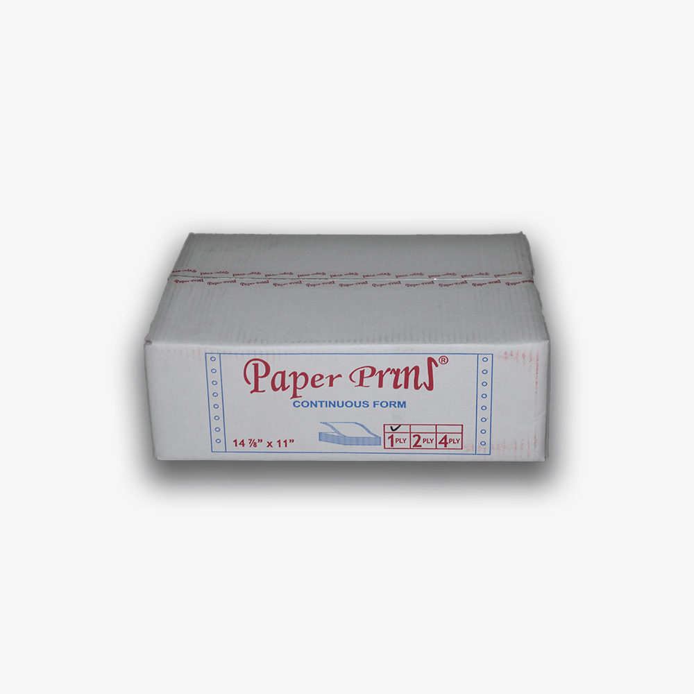 Jual KERTAS CONTINUOUS FORM PAPER PRINT 14 7/8 X 11 1 PLY FULL B1 ...