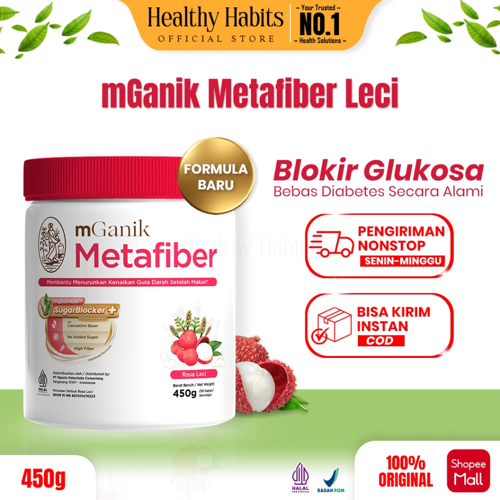 Jual mGanik - Metafiber Suplemen Serat Diabetes | Shopee Indonesia