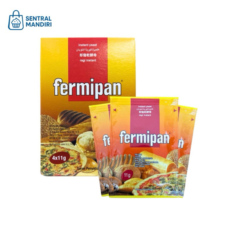 Jual Fermipan Ragi Instant Sachet 4x11gr, Pengembang Makanan | Shopee ...