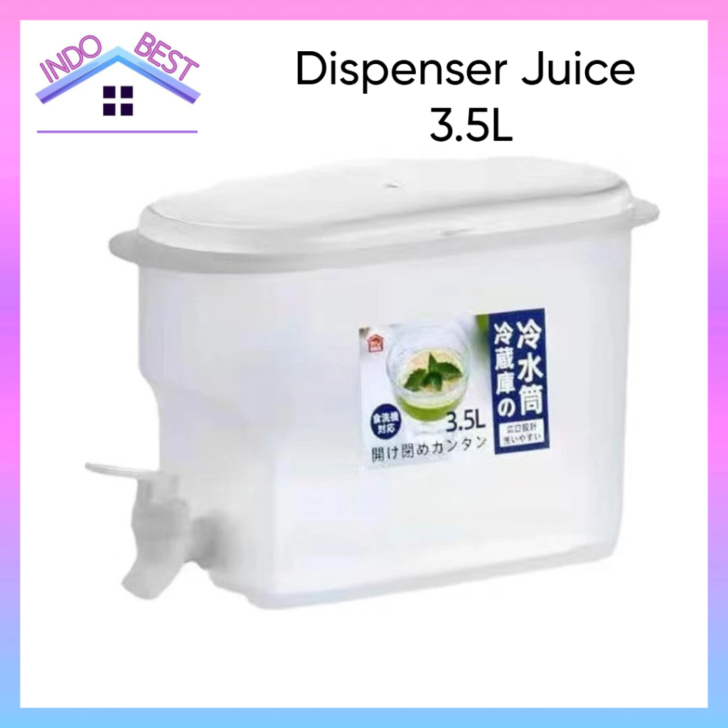 Jual Indoboss | Dispenser Juice 3.5L | Wadah Minuman Air Kulkas 3.5 ...