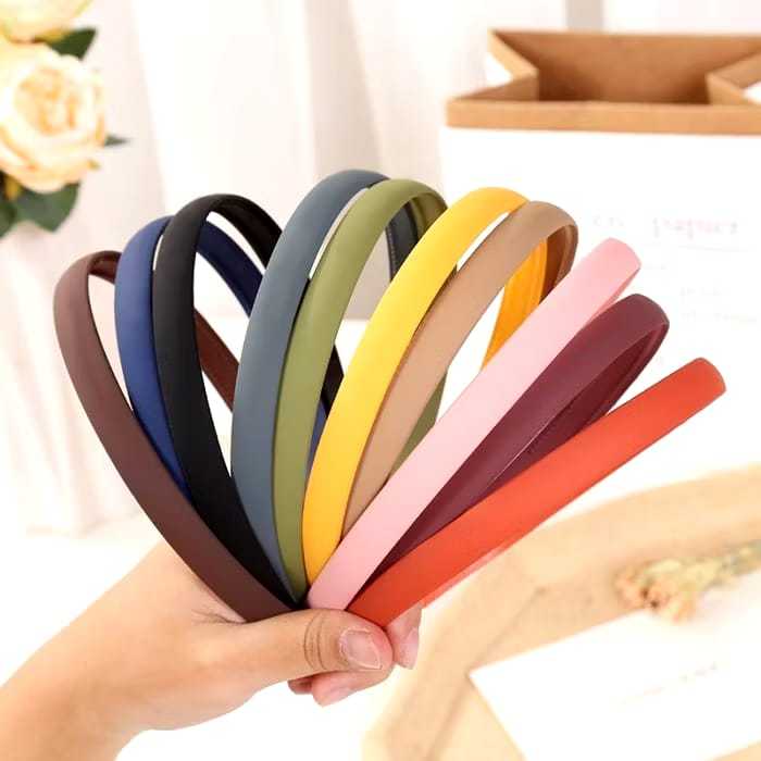 Jual Mouseman - Bando Wanita Korea Colorfull Hair Accessories 1.2 cm ...