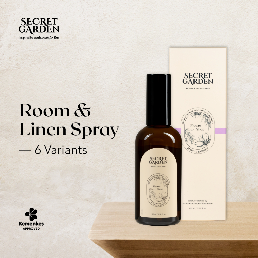 Jual Secret Garden - Room & Linen Spray 100ml | Pengharum Wangi Segar ...