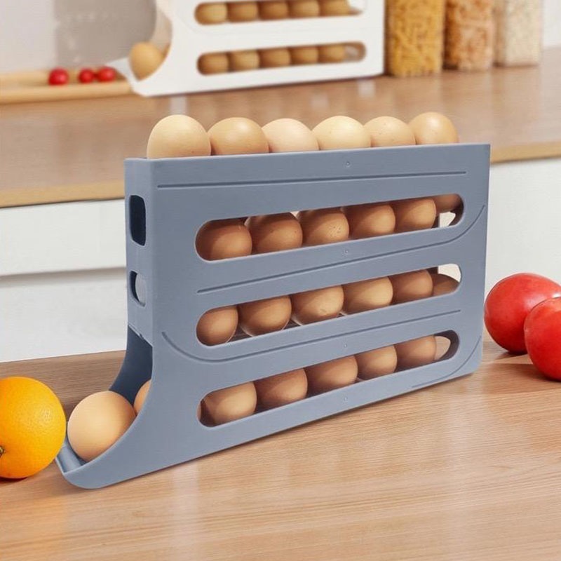 Jual Rak Telur Tingkat 4 Susun Egg Tray Storage Organizer Tempat ...