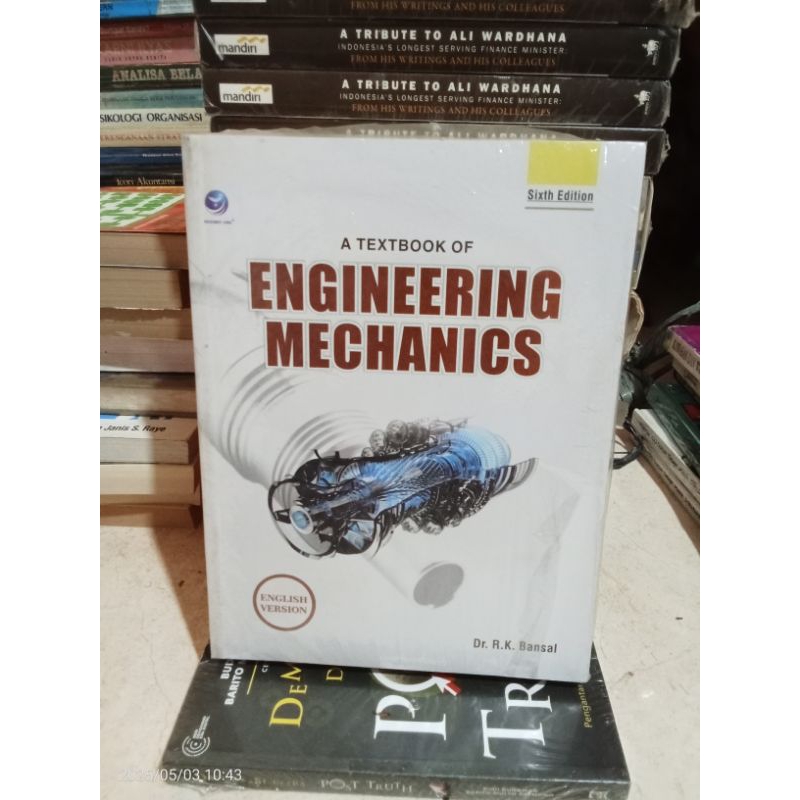 Jual ORIGINAL BARU BUKU A TEXTBOOK OF ENGINEERING MECHANICS EDISI 6 ...