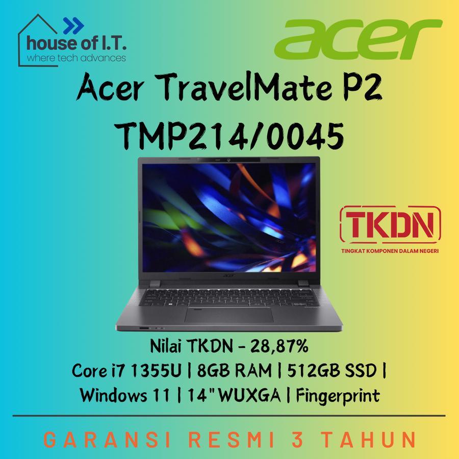 Jual Laptop TKDN Acer TravelMate TMP214/0045 i7 1355U 8GB 512GB W11 14 ...