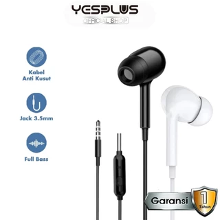 Headset/Handsfree YESPLUS YS-125 Harga Terjangkau Hifi Sound Wired 4D Earphone+Mic