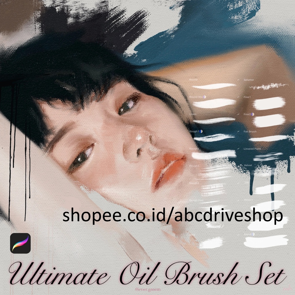 Jual Procreate Brush - Ultimate Oil Brush Set | Shopee Indonesia