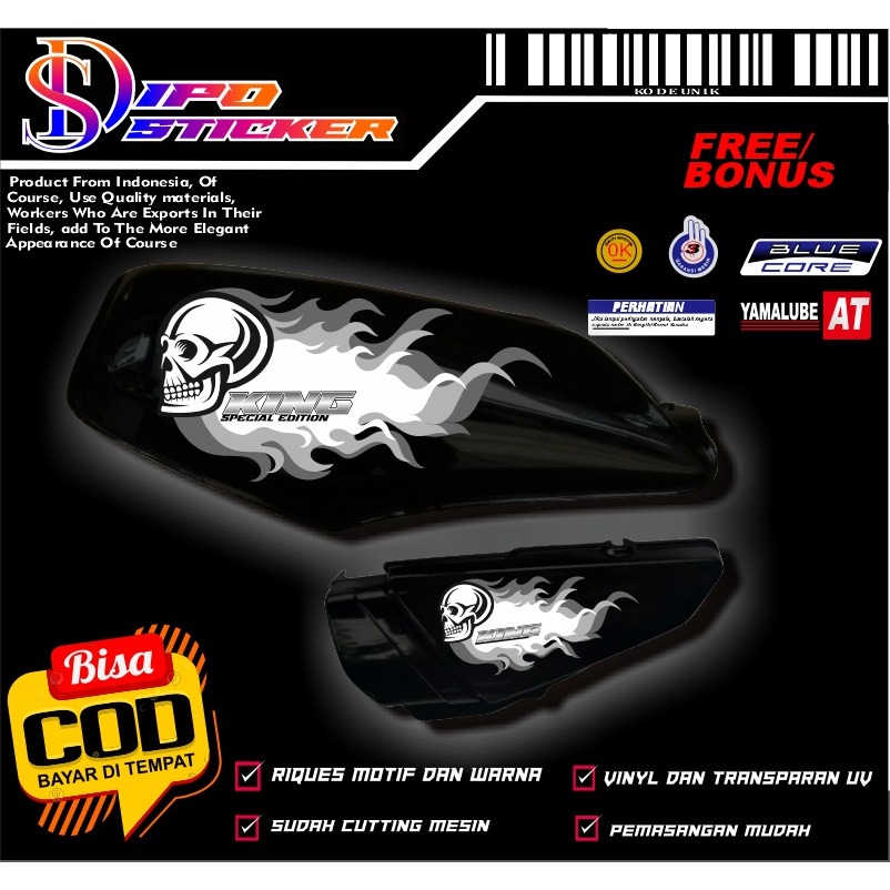 Jual sticker striping RX king custom 05 transparan UV (bisa riquest ...
