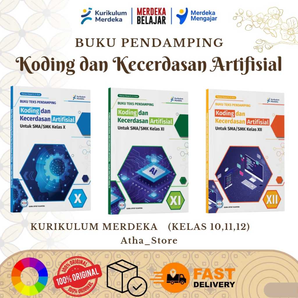 Jual BUKU PENDAMPING KODING DAN KECERDASAN ARTIFISIAL KELAS 10,11,12 ...