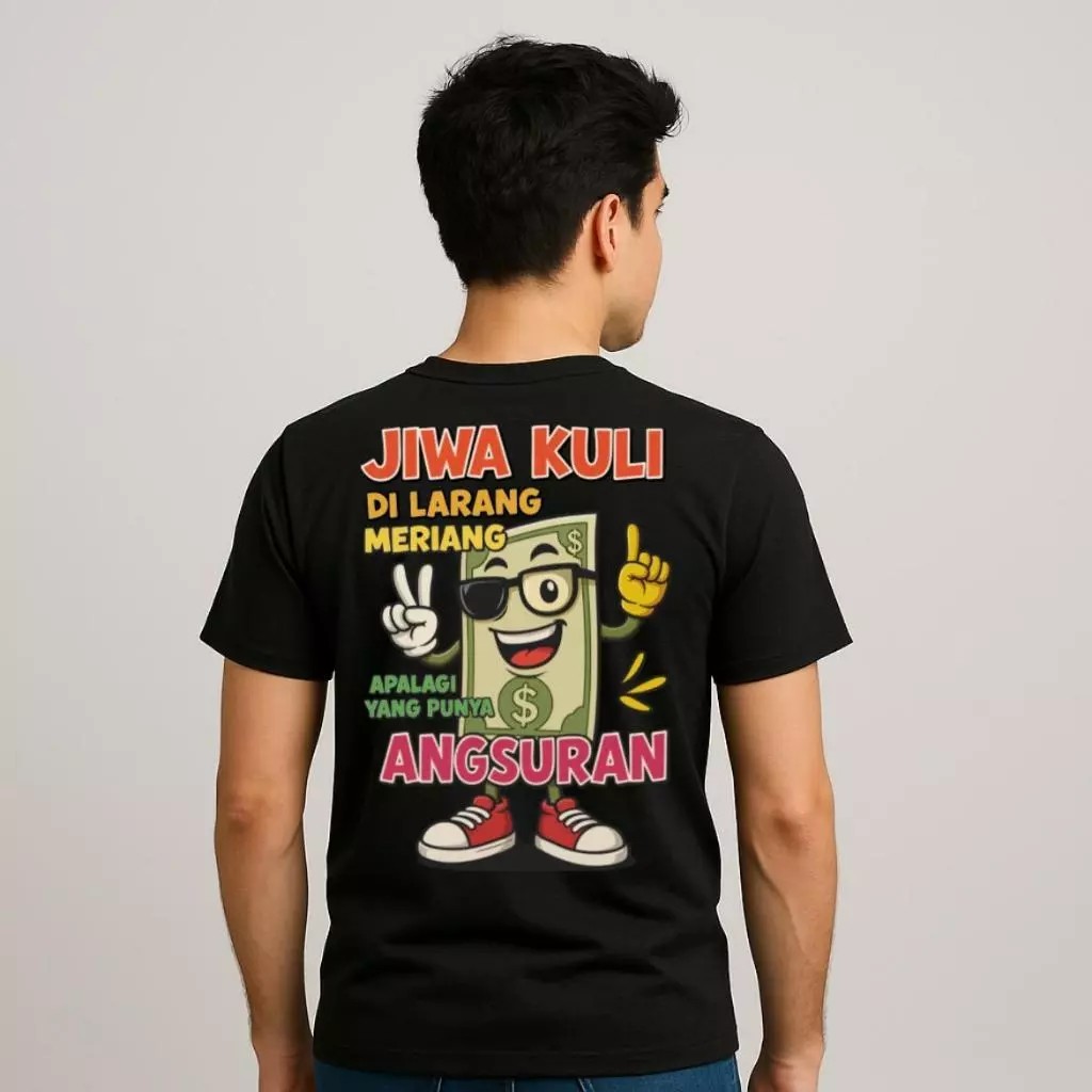 Jual Kaos Distro Jiwa Kuli Dilarang Meriang Kaos Cotton Combed Free ...