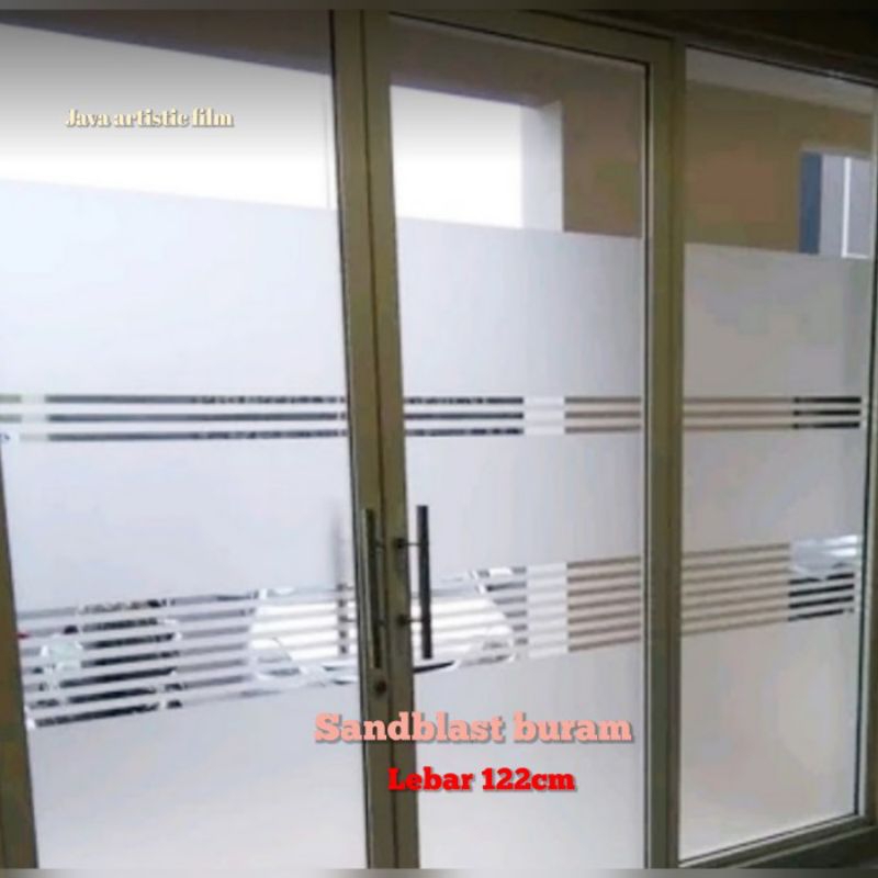 Jual Sticker cutting sandblast custom motif garis /cutting sandblast ...