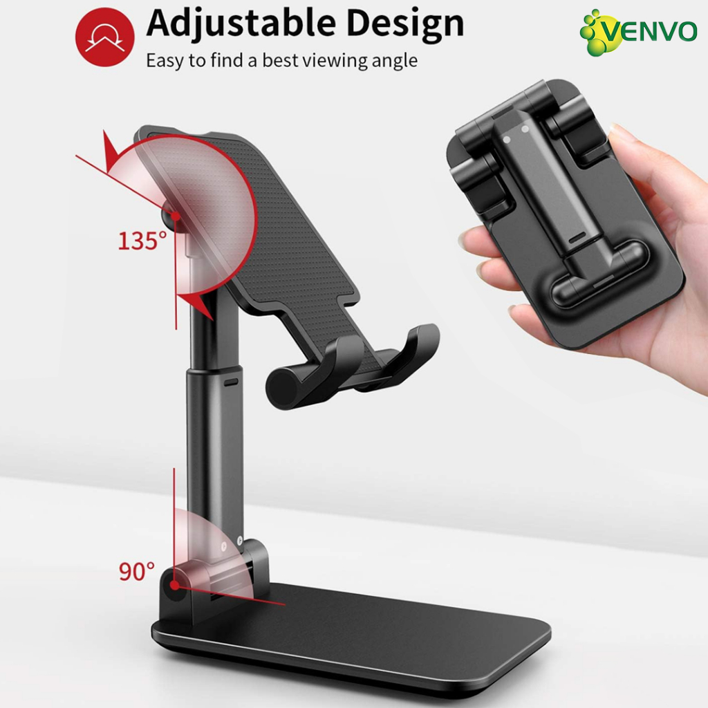 Jual VENVO - VH02 Stand Holder HP Mobile stands Universal | Shopee ...