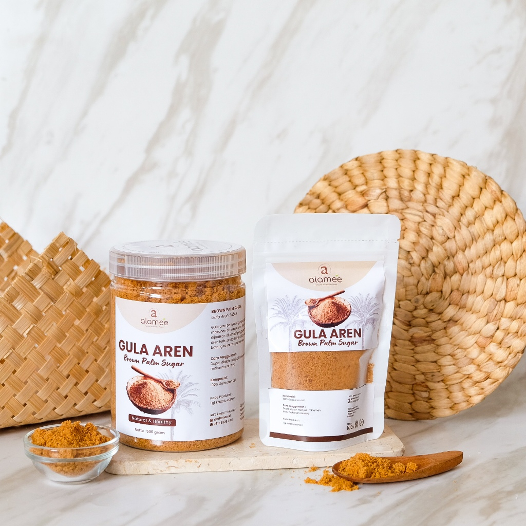 Jual ALAMEE Gula Aren Bubuk Organik Asli Palm Sugar Semut Powder ...