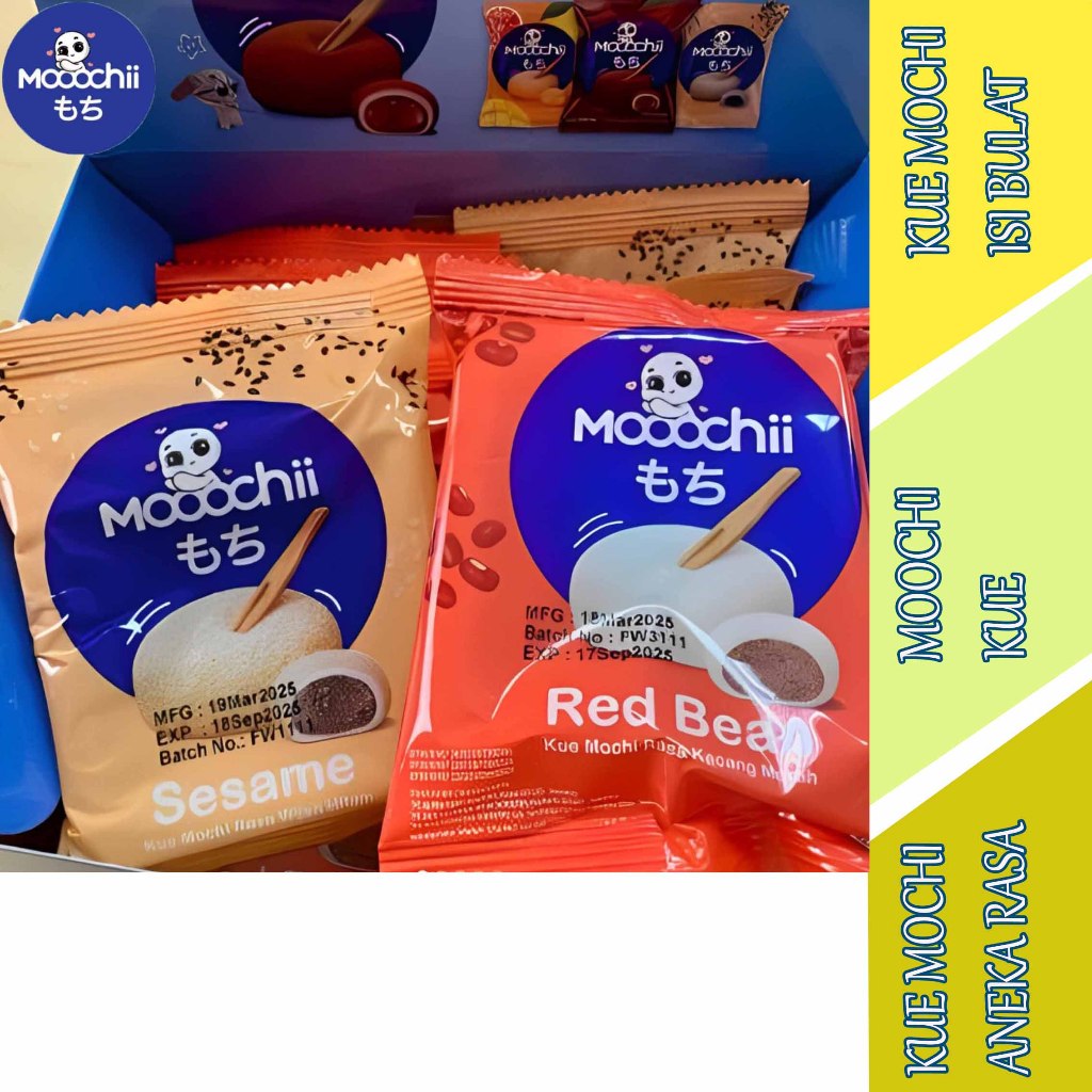 Jual Kue Mochi Aneka Varian Rasa - Moochi - Kue Mochi Isian Bulat ...