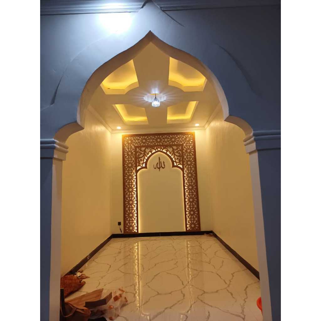 Jual Mihrab Mushola Rumah Estetik Islamic + LED | ISTANBUL | Shopee ...