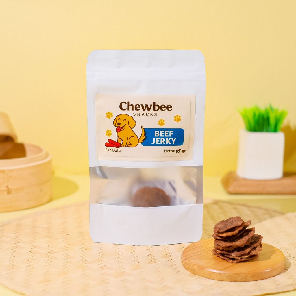 Jual CHEWBIE Premium Beef Jerky 100% Beef | Snack Anjing | Homade Dog ...