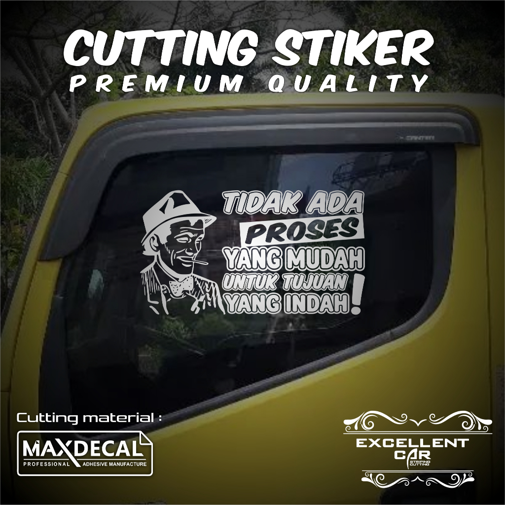Jual Cutting Sticker Kata Kata Kaca Mobil/Pickup L300 Tidak Ada Proses ...