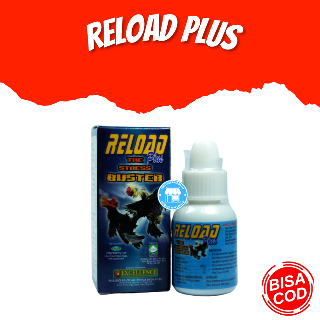 Jual RELOAD PLUS 5 ML Obat Energi Ayam Jamu Ayam Obat Pencegah Stress ...
