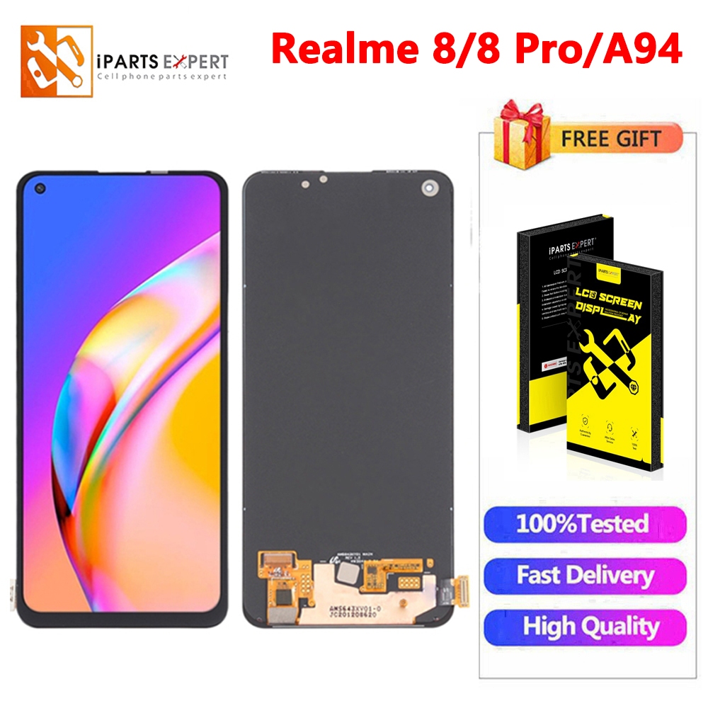 Jual IPARTSEXPERT LCD Asli untuk Realme 8 / Realme 8 Pro /A94 4G Layar ...