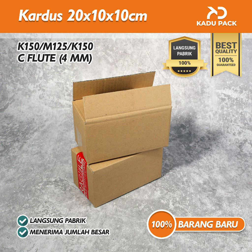 Jual (Harga 10 Pcs) Kardus Karton Box Packing Polos | 20x10x10 cm ...