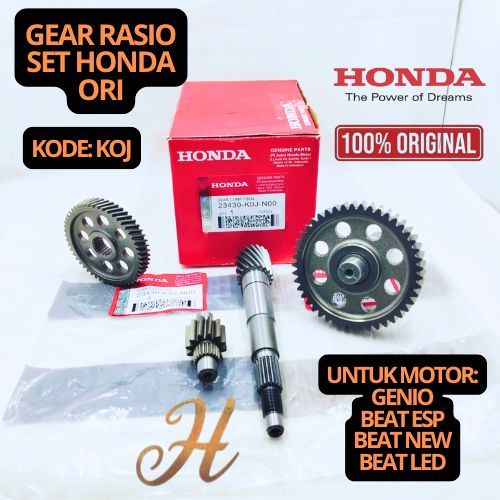 Jual GEAR RASIO SET KOMPLIT HONDA KOJ GARANSI GENIO,BEAT ESP,BEAT NEW ...