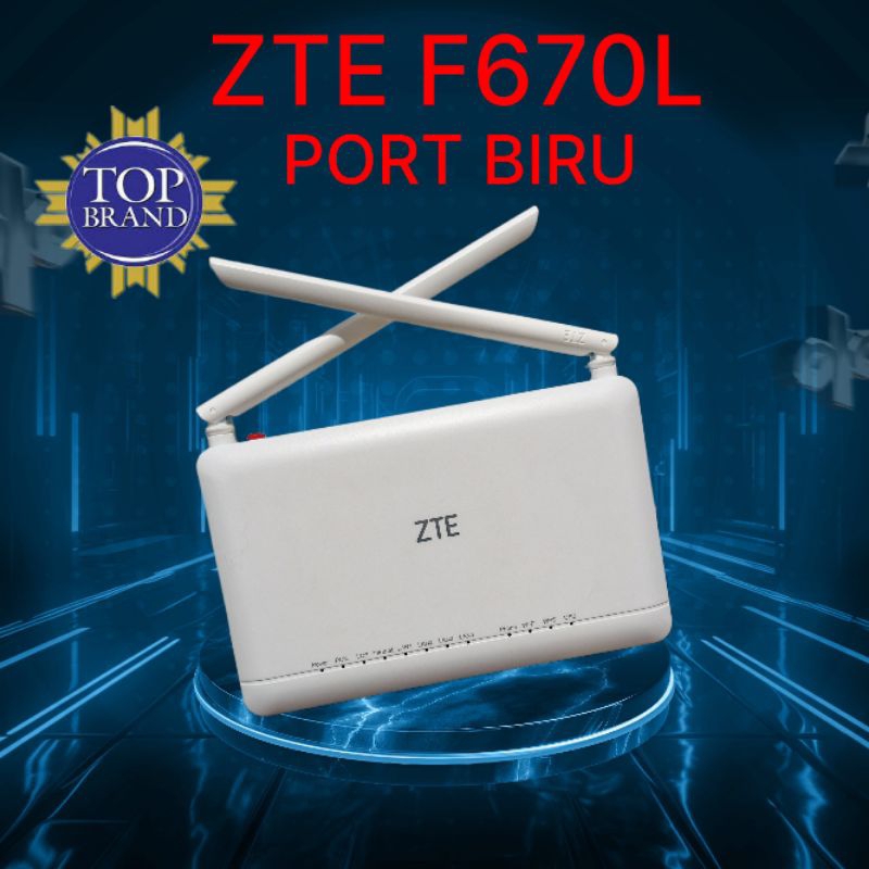Jual ROUTER MODEM ZTE ZXHN F670L GPON ONT DUAL BAND 5G PORT BIRU ...