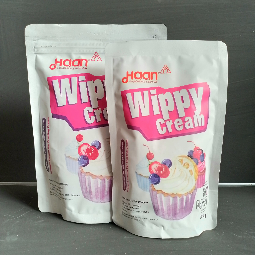 Jual Wippy Cream Haan Hand | 200gr | 400gr | ( Pouch ) [ Original ...