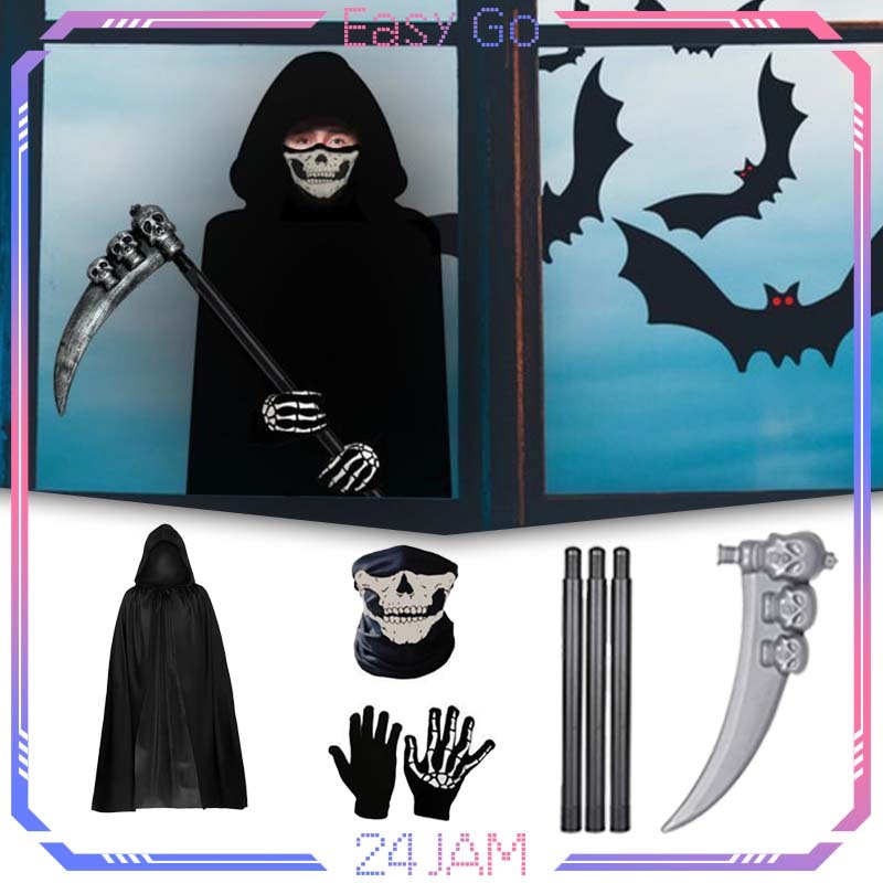 Jual 4pcs/Set Halloween Cosplay Shinigami Kostum Halloween Cosplay ...